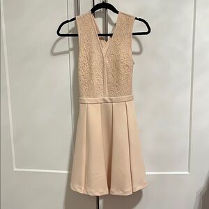 Dynamite Cream Lace Prom Dress
